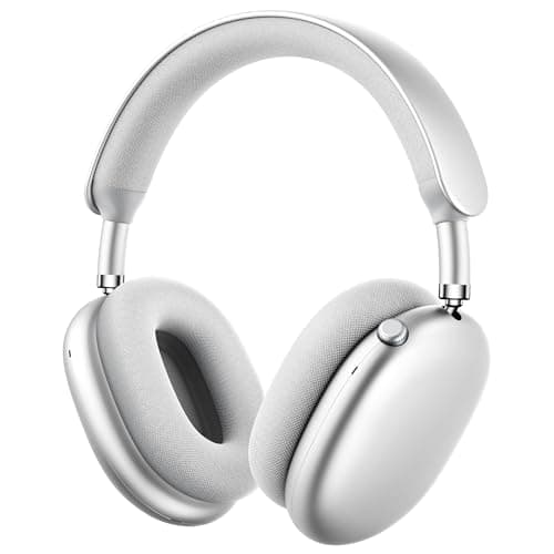 Picun F8 Pro Hybrid Active Noise Cancelling Headphones with Multiple Modes, Wireless Over-Ear Bluetooth Headphones, 140H Playtime, Customizable Sound, Head Tracking,Travel, Office (Silver)
