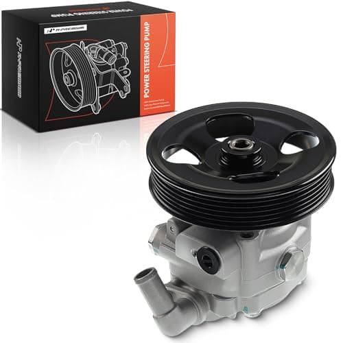 A-Premium Power Steering Pump, with Pulley, Compatible with Volvo XC90 2005 2006 2007 2008 2009 2010 2011, 4.4L Gas