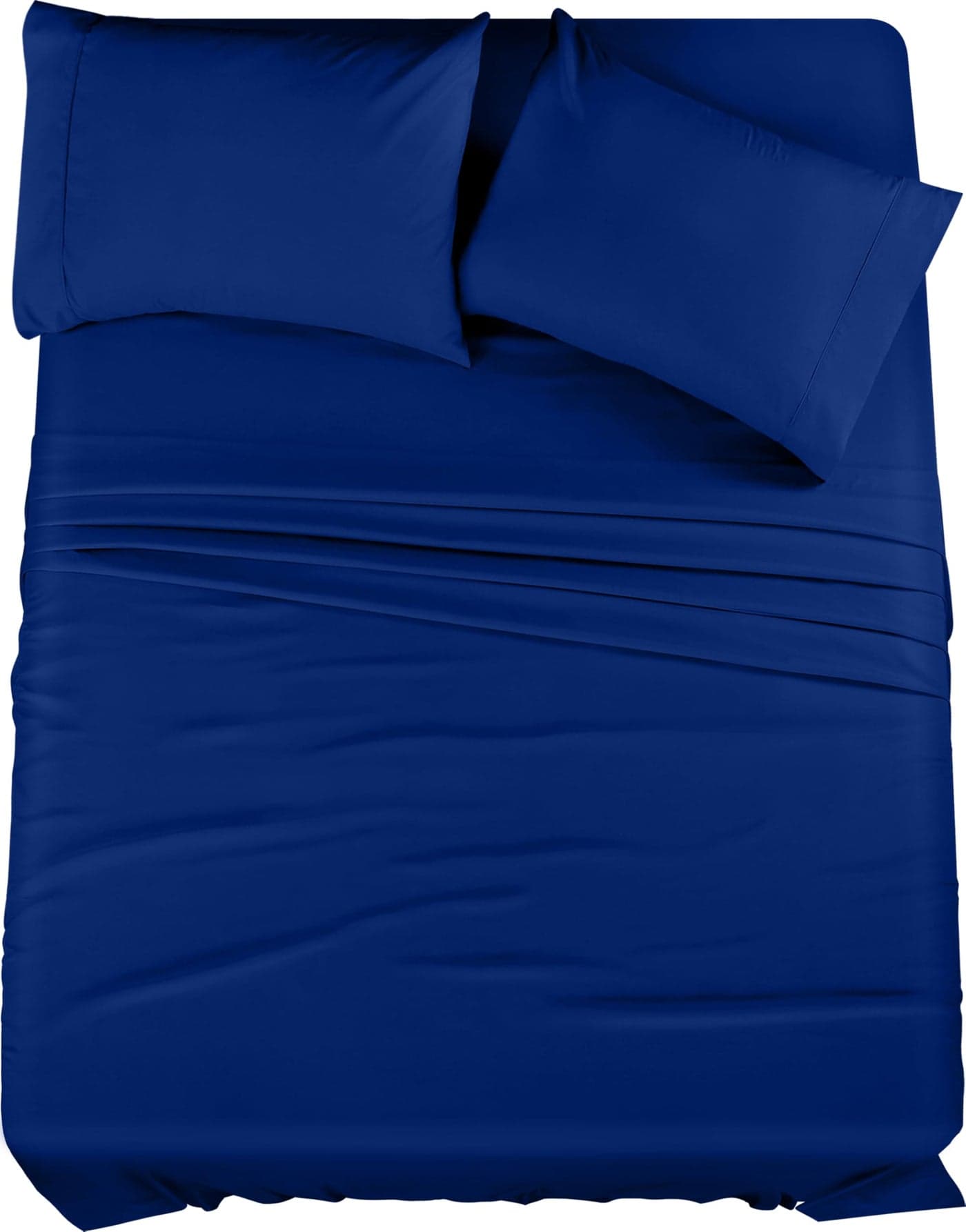 Utopia Bedding Queen Sheet Set 4 Piece Bed Sheets for Queen Size Bed Soft and Breathable Microfiber Includes 1 Fitted Sheet 1 Flat Sheet and 2 Pillowcases Royal Blue