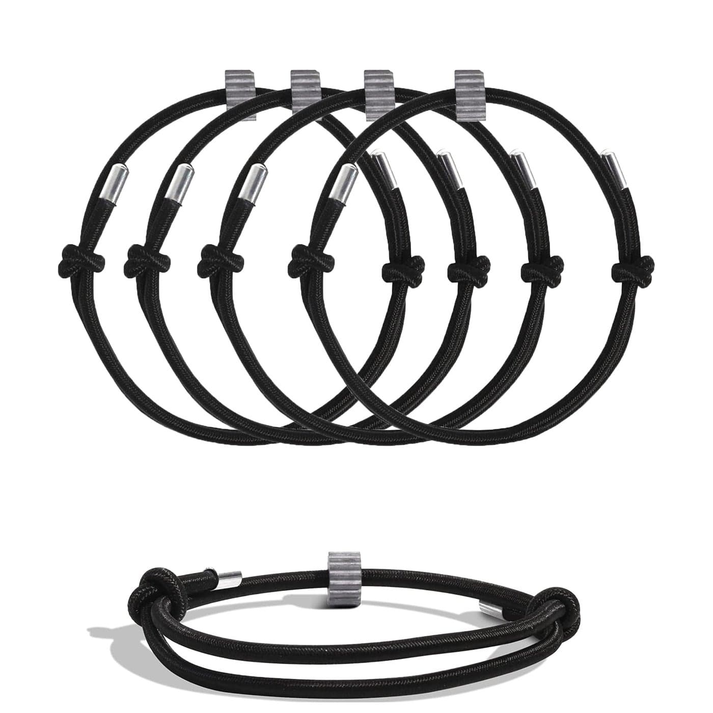 SZTLKHH 4 pcs Window Breaker Bracelet Glass Breaking Bracelet Wrist Strap with Tungsten Carbide Bead Car Safety Escape Wristbands Vehicle Emergency Self Rescue Tool