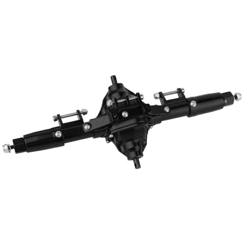 Pothyes Aluminum 6x6 Complete Axle Set with Enhanced Axle Shaft for Axial SCX10 RC4WD D90 110 RC Crawler Upgrade Parts Black Middle