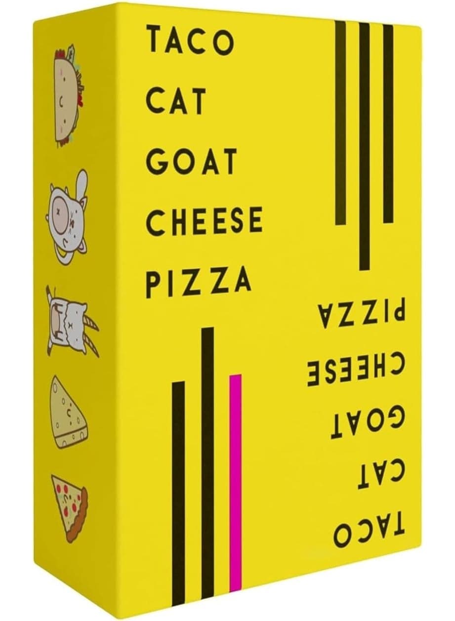 Taco Cat Goat Cheese Pizza Card Game, Family Gathering Card Game, Party Game for 2 to 8 Players, Fun Games for Friends and Family, Classic Cards Game for Camping & Travel