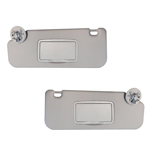 Sun Visor Fits for Chevy Cruze 20172018 Pair Set LeftRight Gray 2MPLASTIC 3 Screws Gray Atmosphere