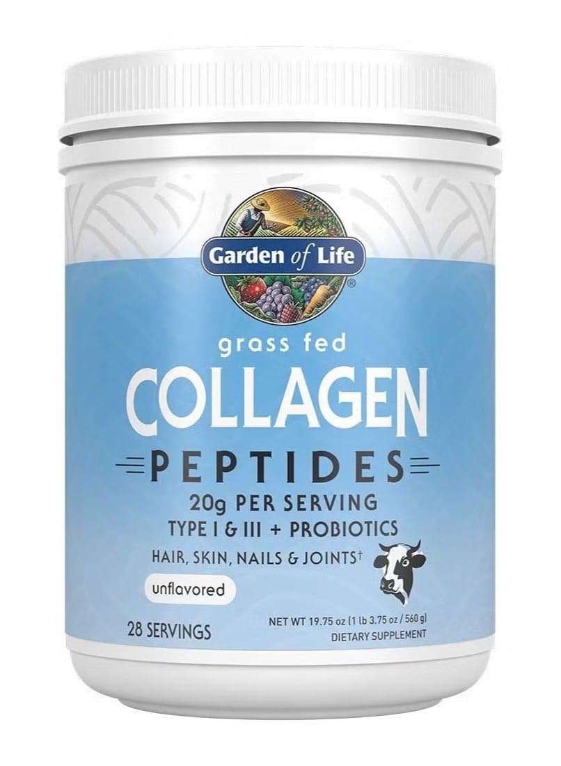 Garden of Life, Grass Fed Collagen Peptides, Unflavored, 19.75 oz (560 g)