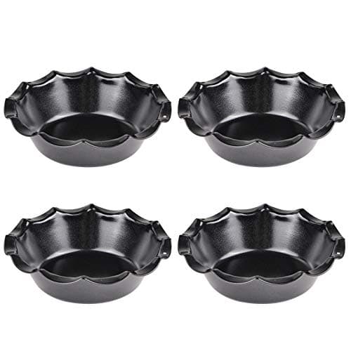 Webake Mini Pie Pan Set of 4, Nonstick 5 Inch Pie Plate Baking Dish with Ruffled Edge, Individual Round Bakeware Pie Tins for Toaster Oven Air Fryer Insta Pot