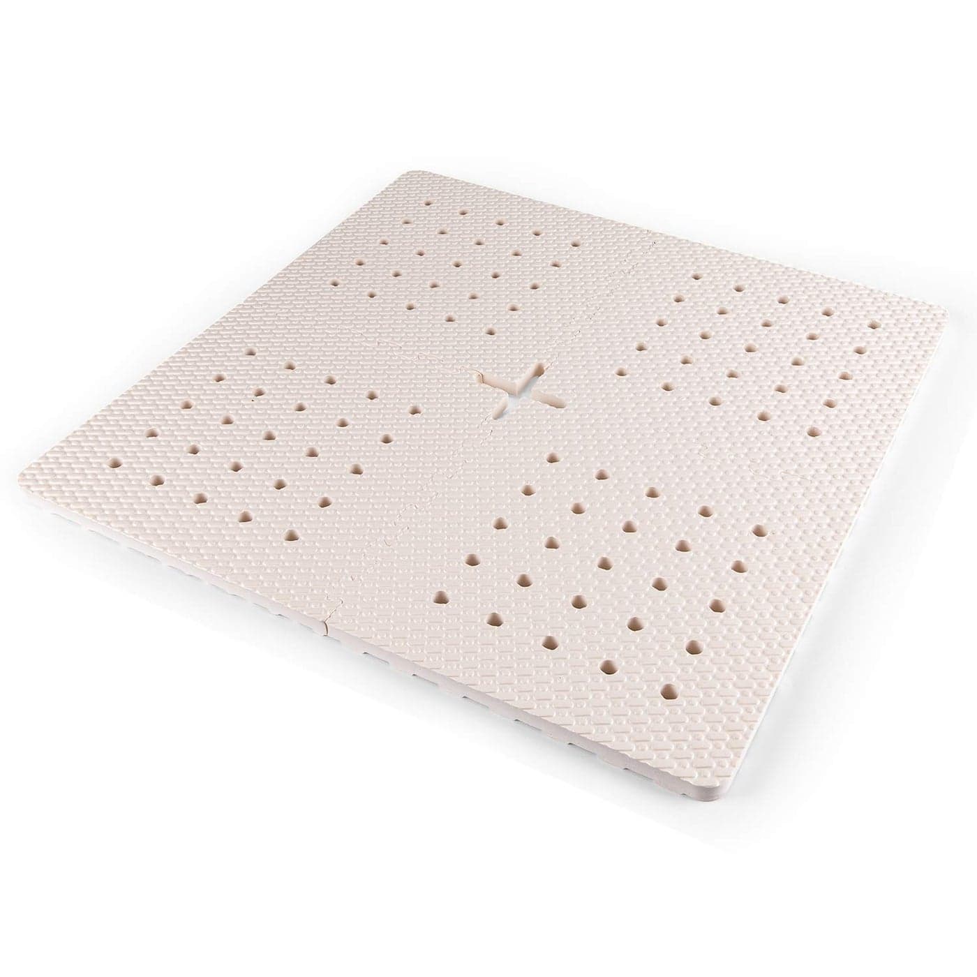 BOWERBIRD Original AntiFatigue Shower Stall Mat Extra Thick and Soft Foam Material Comfortably Cushions Your Feet Square 4 Interlocking Tiles