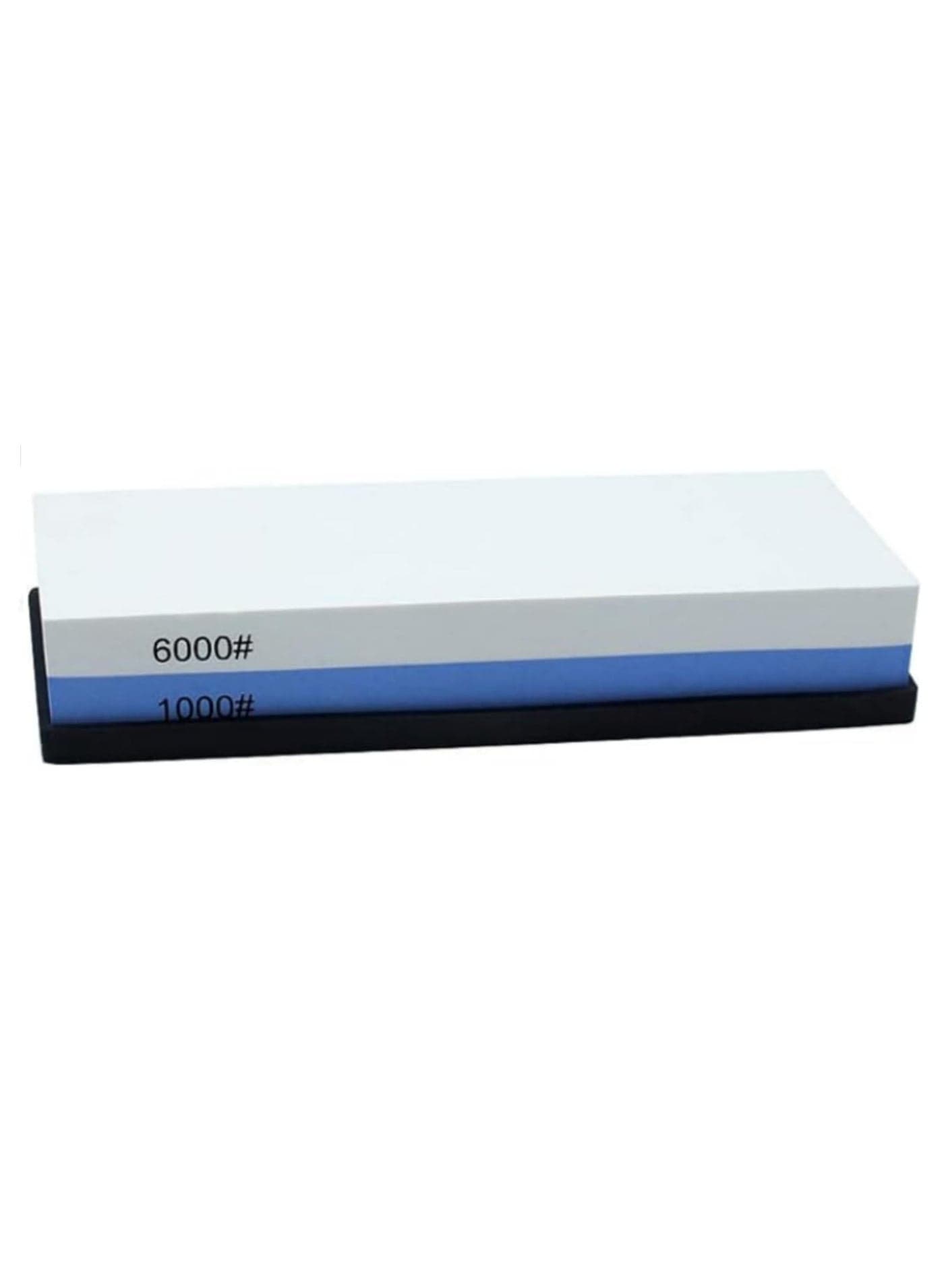 2 Side Grit 1000/6000 Double Side Waterstone Knife Sharpening Stone Set Professional Knife Sharpener Tool Whetstone Kit with Non Slip Rubber Base for Kitchen Hunting and Pocket Knive