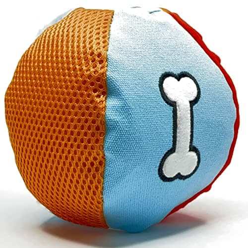 Glory To Dog Large Soft Ball Plush Dog Toy Chewable Plush Squeaky Ball Stuffed with Fluff for Puppies and Medium Breeds