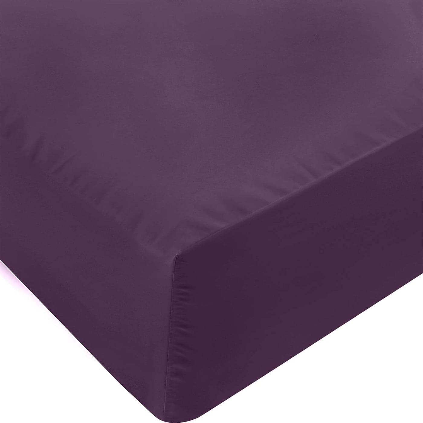 Utopia Bedding Full Fitted Sheet Bottom Sheet Deep Pocket Soft Microfiber Shrinkage and Fade Resistant Easy Care 1 Fitted Sheet Only Purple