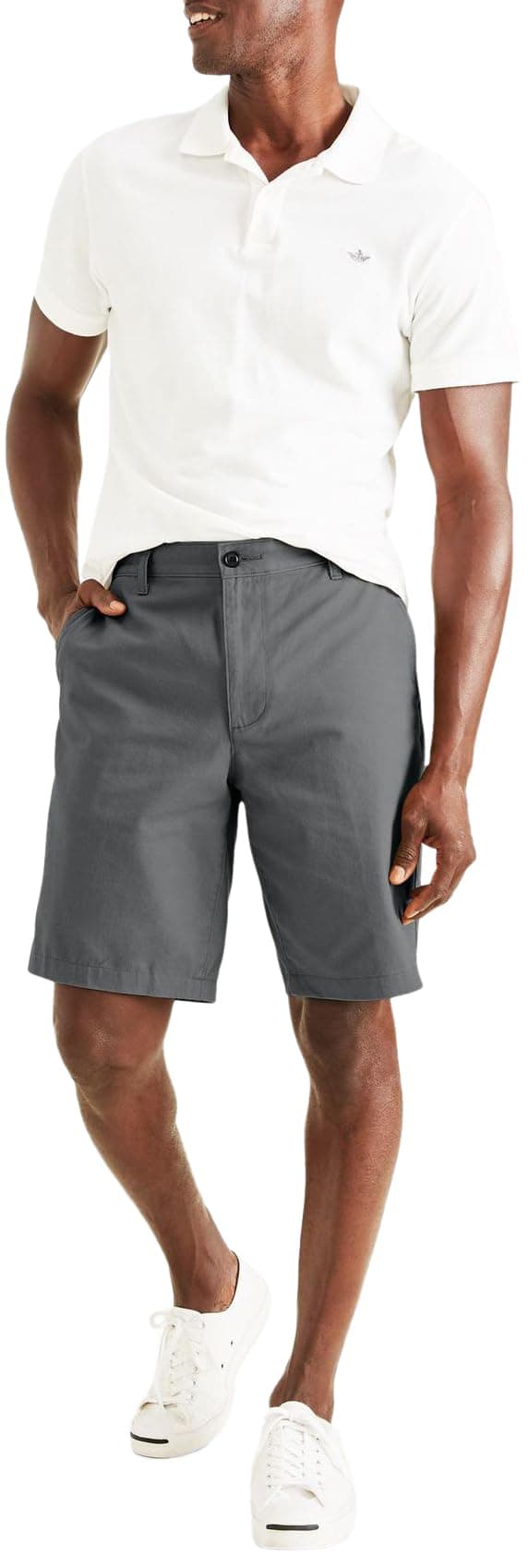 Dockers Men's Perfect Short Classic Fit 10.5", Sea Cliff, 36