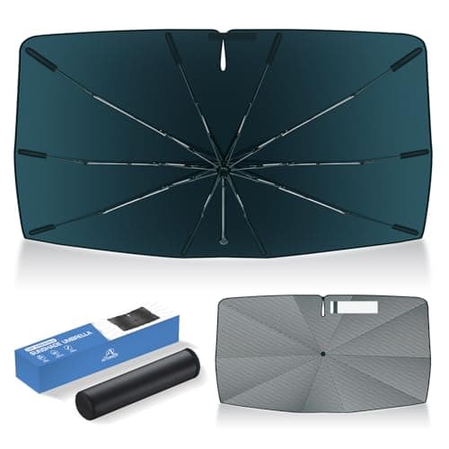 Autorder Windshield Sun Shade Umbrella for 2016-2021 Hyundai Tucson Accessories,Upgraded Ice Crystal Material,Easy Setup Umbrella Sunshade for Car Windshield,100% Sun Blocking