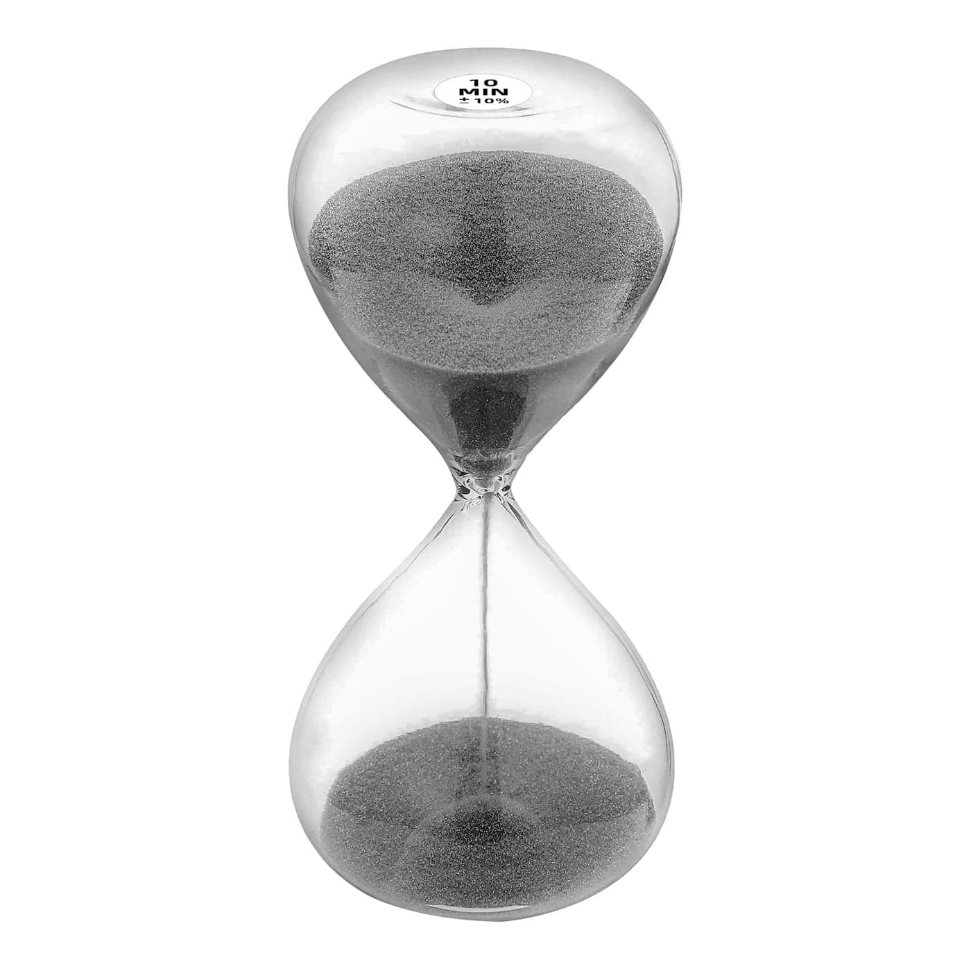 SuLiao Hourglass Sand Timer 10 Minute51 Inch Black Sand Clock 10 Min Extra Reloj De Arena Unity Hour Glass Sandglass for Kids Games ClassroomDesk Office Home Decor