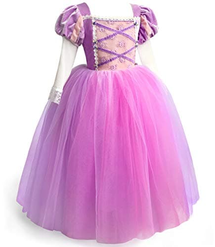 ToLaFio Princess Costume for Girls Halloween Fancy Party Dress Princess Dress Up Clothes for Little Girl