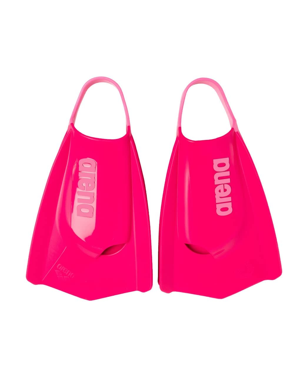 Arena Unisex Adult Powerfin Pro II Swim Training Fins Men and Women Silicone Short Blade Flippers LeftRight Customized Pink Size 759