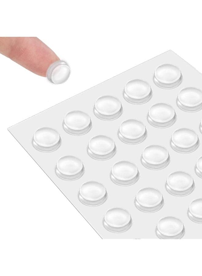 Cabinet Door Bumpers, Clear Adhesive Bumper Pads, Sound Dampening Self Adhesive Bumper Pads, Dampen Sound and Protect Surfaces, for Wall, Kitchen Furniture, Picture Frames, Drawer Protection, 100pcs