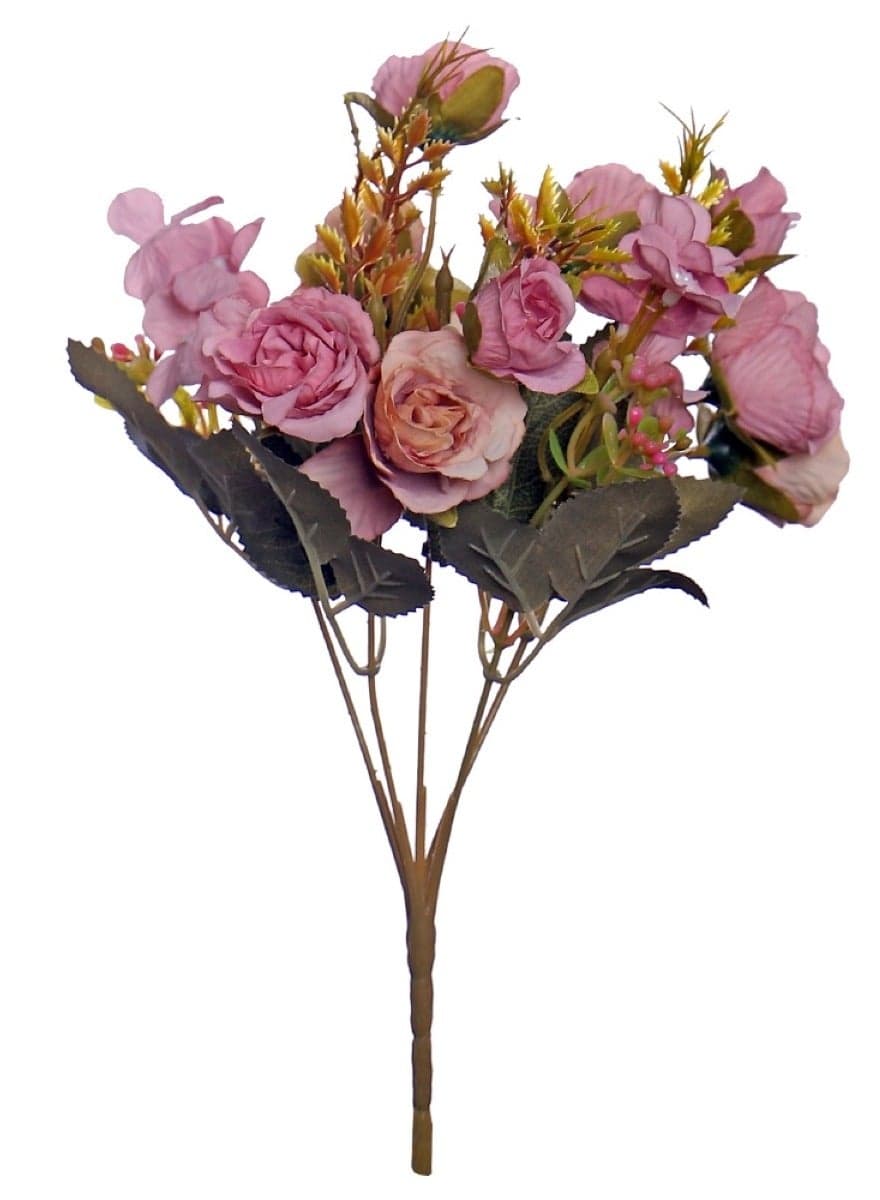 Effortless Charm with Artificial Mini Roses in Purple