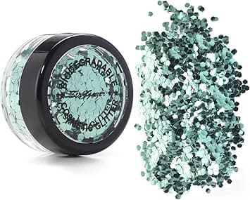 Stargazer Biodegradable Chunky Glitter Shaker Turquoise Festival Friendly Biodegradable Cosmetic Glitter
