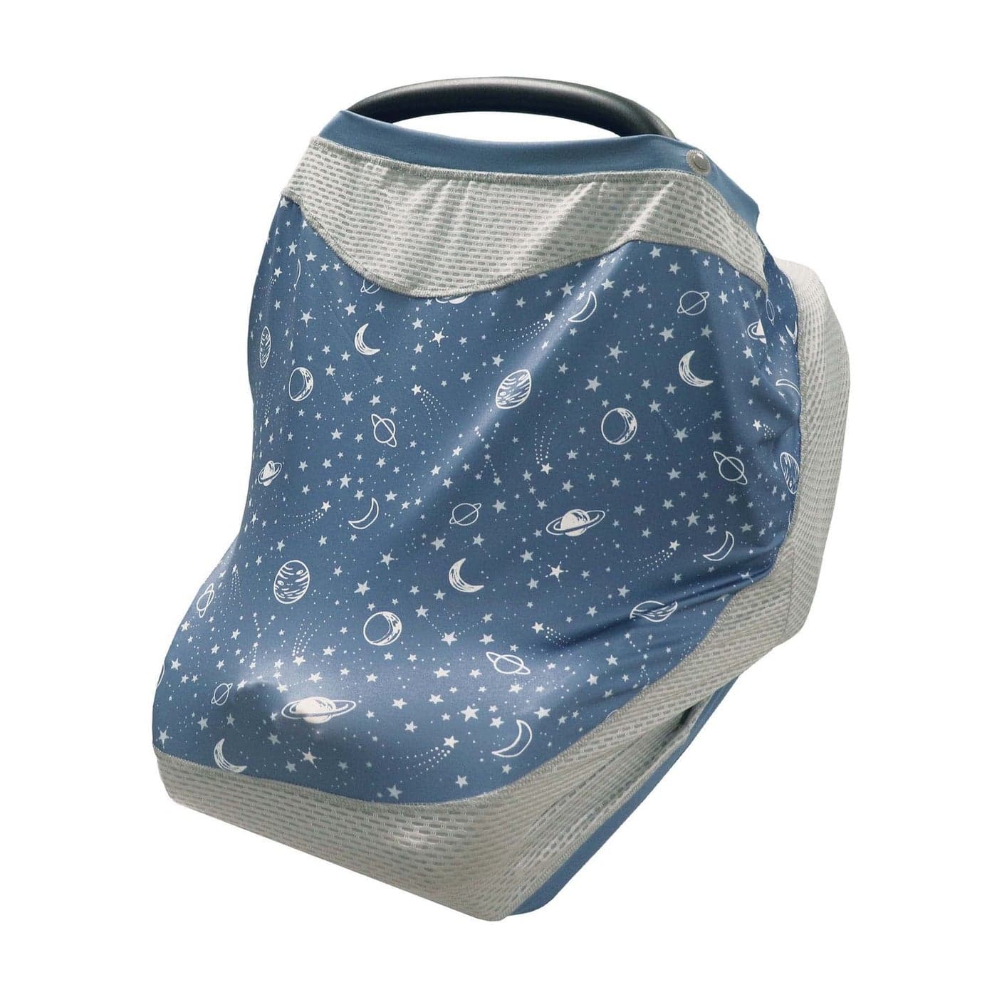 Boppy 4 and More Multiuse Cover Blue Starry Sky QuickDry UPF 50 Knit and Breathable Mesh Versatile for Car Seat Canopy Nursing Cover Infant Strollers Shopping Carts Highchairs and More