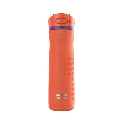Contigo Ashland Chill 2.0 Stainless Steel Vacuum-Insulated Water Bottle with AUTOSPOUT Easy-Clean Lid, Leak-proof Drinking, Keeps drinks cold for 24 hours, BPA-Free, 24oz., Tangerine