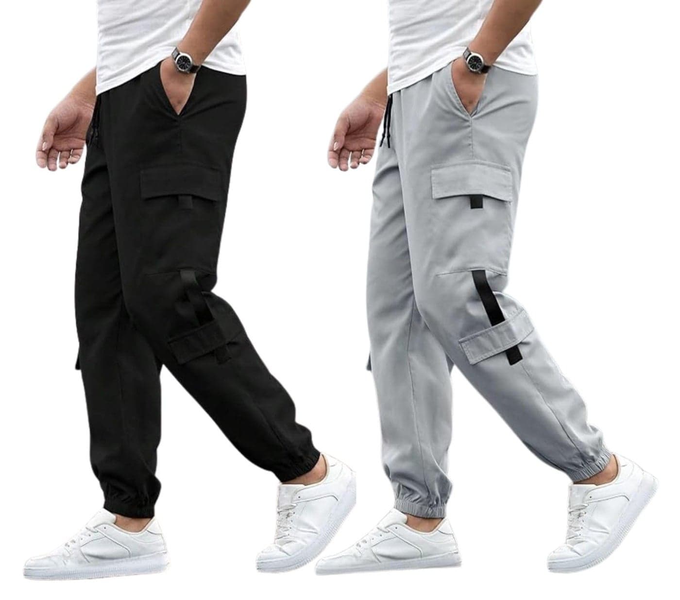 Mack Jonney Regular Fit || Multicolor || Polyester Lycra|| Pack of 2 Trackpant for Men-MM3218