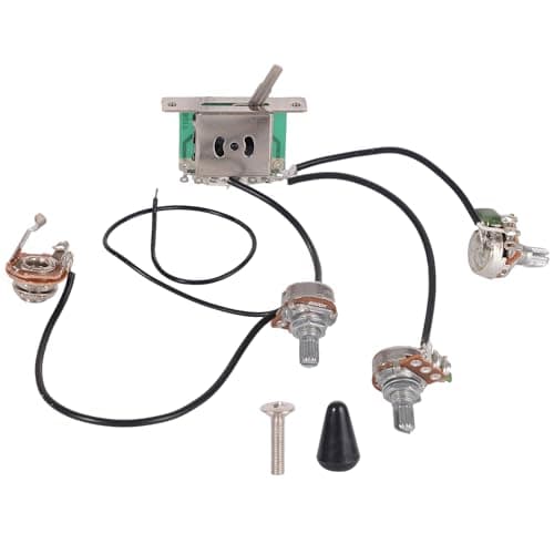 Musical Accessories Wiring Harness Prewired with A500k B500k Pots for Stratocaster Strat Guitar
