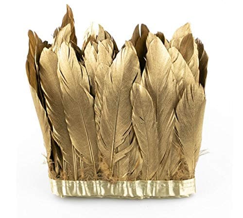 Sowder Black Duck Goose Feather Trim Fringe 2 Yards