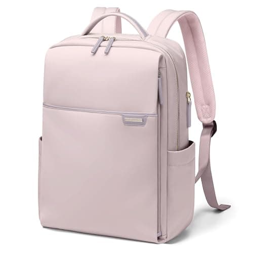 GOLF QUALITY Laptop Backpack for Women Work Business Traval Computer Backpacks with Laptop Compartment Waterproof Casual Daypack for Travel College16InchPinkish Grey