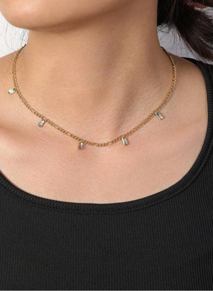 Elegant Women’s Necklace Made Of Stainless Steel Coated With Gold In A Modern And Chic Design