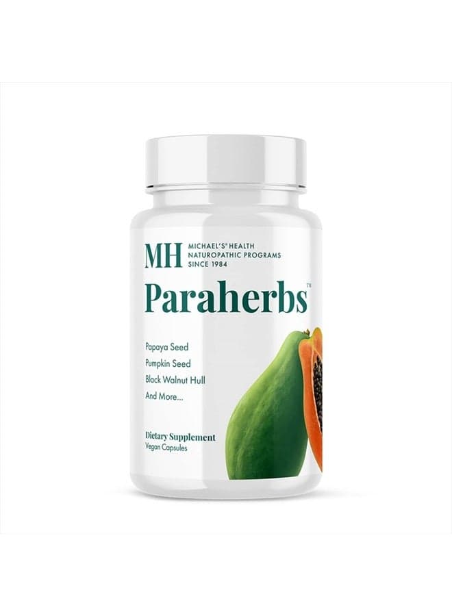 Health Naturopathic Programs Paraherbs - 60 Vegetarian Capsules - Fibers to Support Intestinal Tract - Kosher - 15 Servings