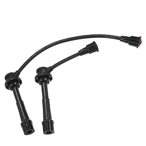 X AUTOHAUX 2pcs Spark Plug Ignition Wire for Suzuki Vitara JLS, JLX, JX 1.6L L4 - Gas 2000 2001 Black