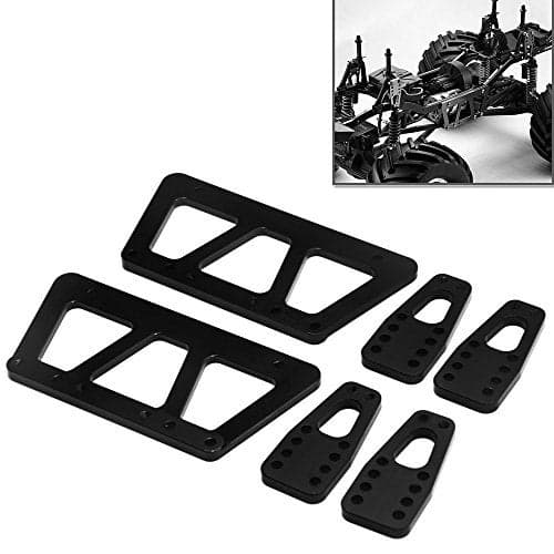 Alloy Chassis Lift Plate Set Kit for 110 RC Axial SCX10 Model Car Part Black