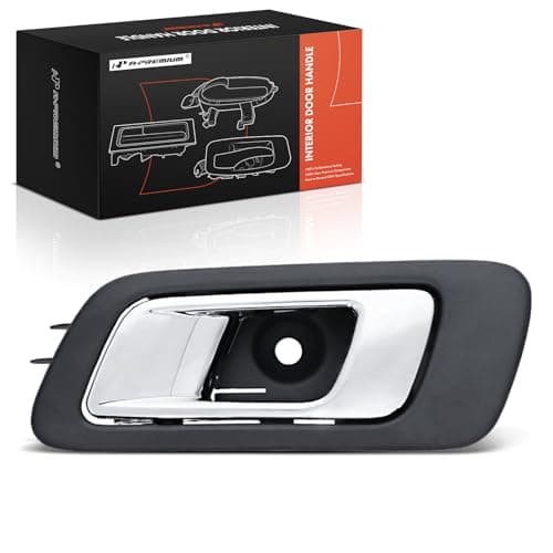APremium Rear Left Driver Side Interior Door Handle Compatible with Ford Explorer 20112015 Police Interceptor Utility 20132015 Black Bezel with Chrome Lever Finish Replace BB5Z7822601AB