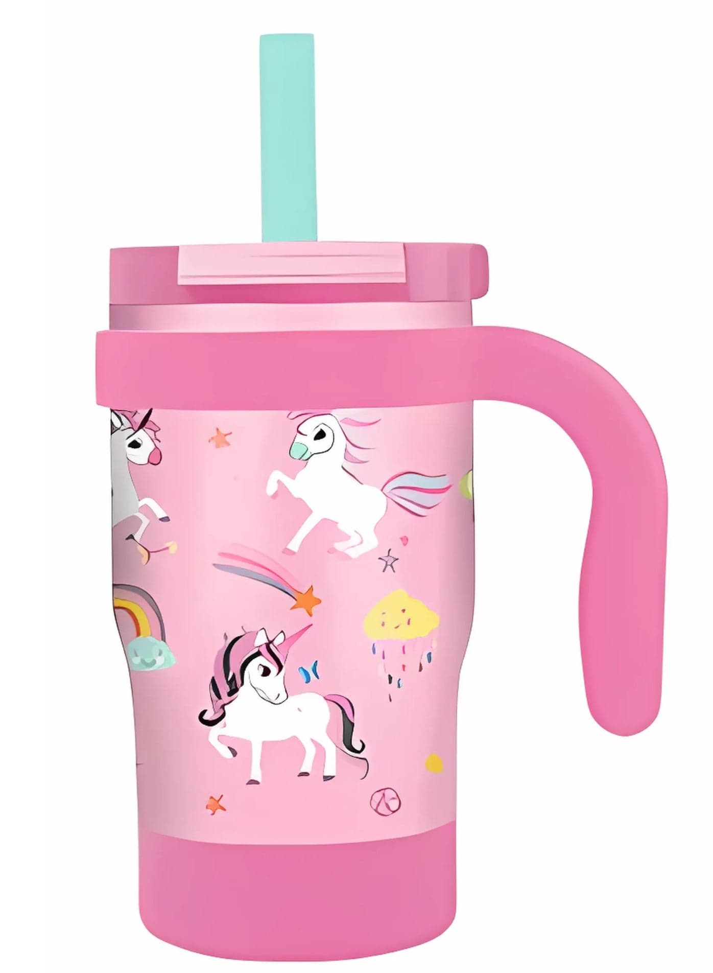 Product image Twisoo Mini Tumbler for Babies and Toddlers – BPA-Free Leak-Proof Straw Cup with Spill-Resistant Lid, Easy-Grip Handle, Travel-Friendly Hydration Bottle for Infants 6 Months+ (Pink)