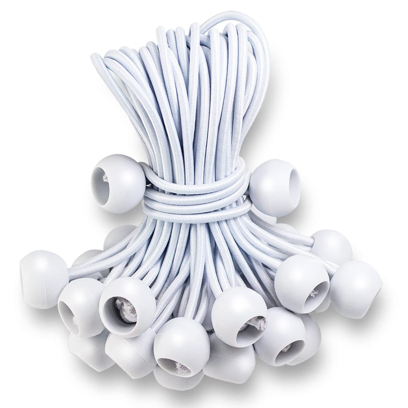 Ball Bungee Cords 50 PCS Heavy Duty Elastic Bungee with Balls for Canopy Tarp Cargo Tent UV Resistant 15 Inch