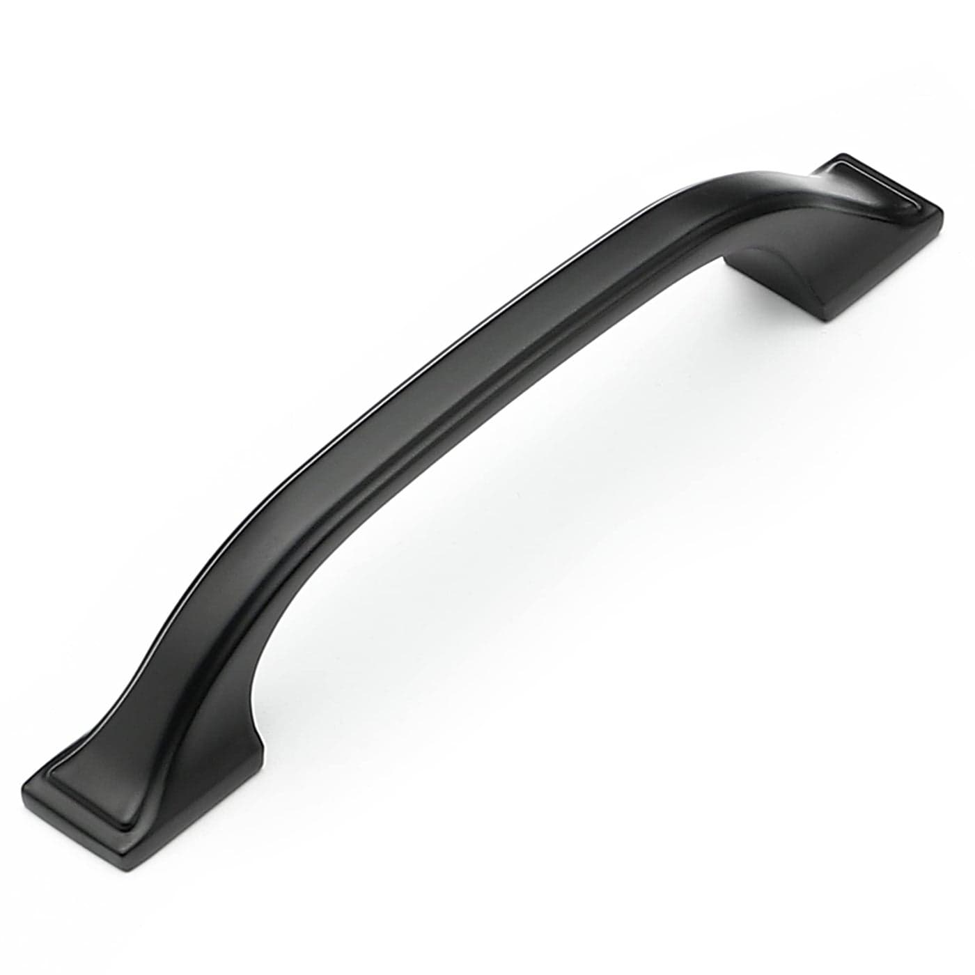Ravinte 10 Pack Black Cabinet Pulls 3 Inch Kitchen Cabinet Handles Matte Black Handles for Kitchen Cabinet Hardware Arch Cabinet Handles for Drawer Dresser Curved Drawer Handles