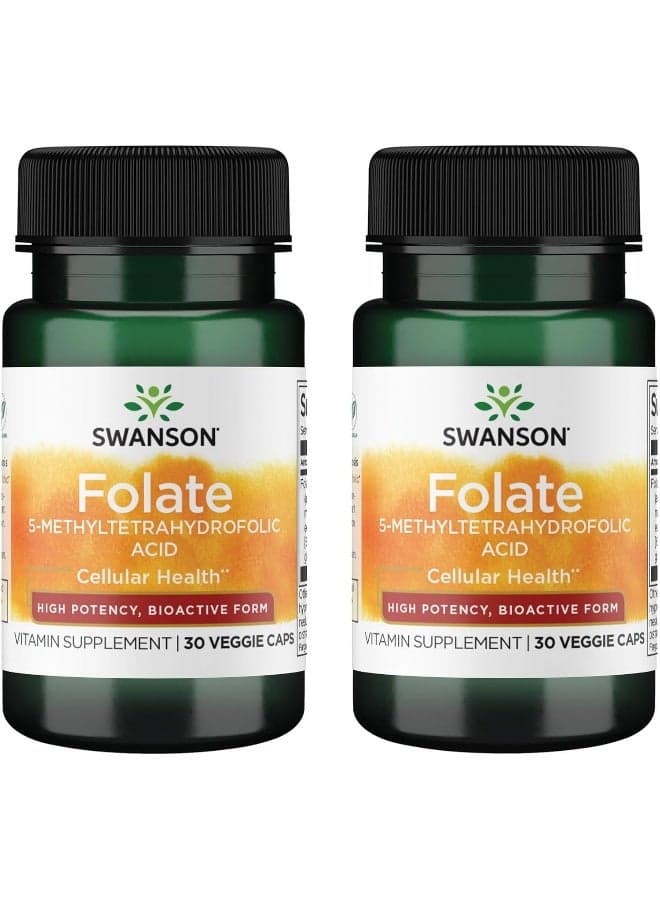 Folate Supplement 30 Veggie Caps for Adults