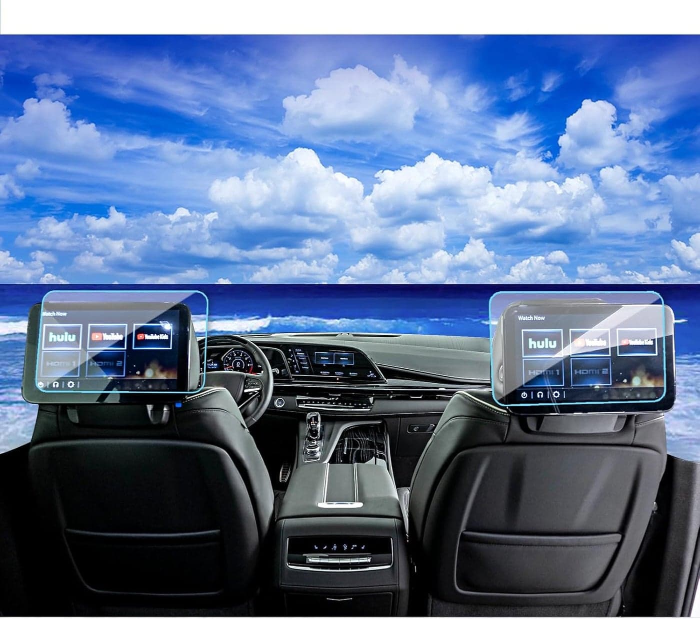 XXCIWP 2-Pack Screen Protector for 2021-2025 Cadillac Escalade Dual 12.6-Inch Rear Seat TV