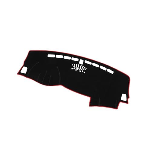 ACROPIX Car Dashboard Cover Mat Compatible for Kia Sportage 20172022 Protective Polyester Red Center Console Interior Trim Dash Board Mat Car Parts
