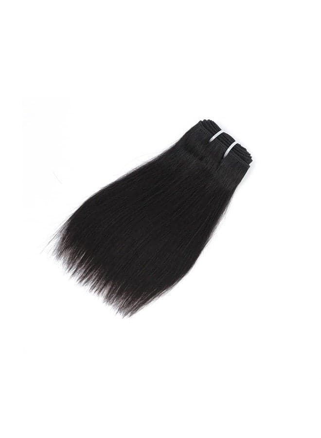 8 inch short hair bundles 9A Brazilian Straight Virgin Hair 4 Bundles Straight Hair 100% Unprocessed Straight Human Hair Bundles 50g/Pcs Natural color (8"8"8"8")