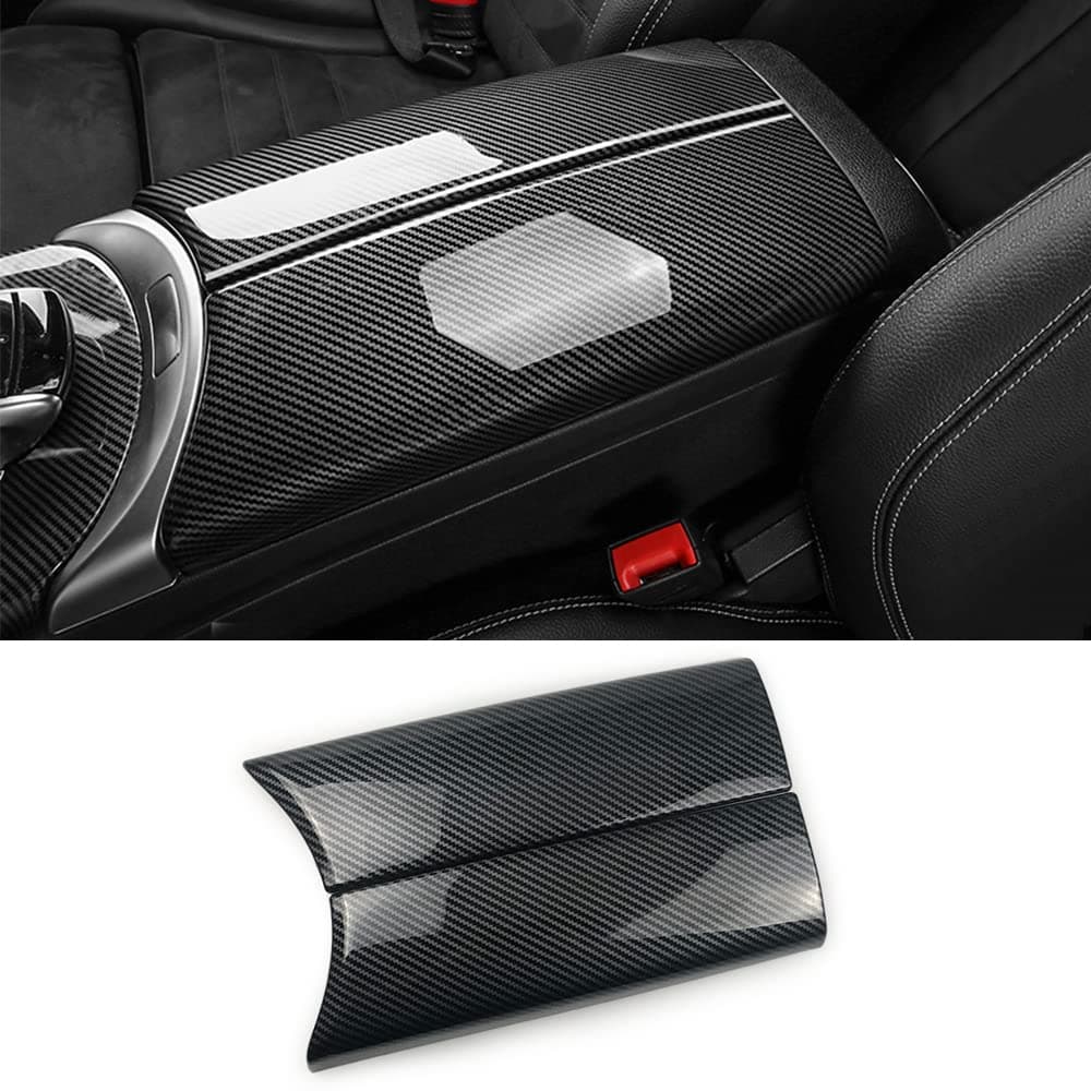 for MercedesBenz C GLC Class W205 X253 20152021 Carbon Fiber Color Car Interior Center Armrest Box Cover Console Box Protect Cover C180 C200 C250 C300 GLC250 GLC300 C Class W205 GLC Class X253