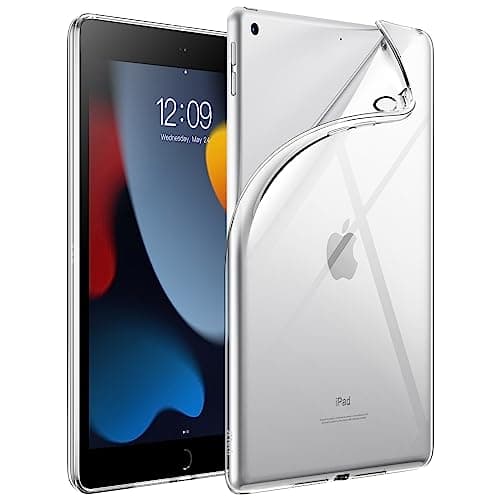 JETech Case for iPad 987 102Inch 202120202019 Model 9th8th7th Generation Soft TPU Transparent Slim Shockproof Tablet Cover Clear