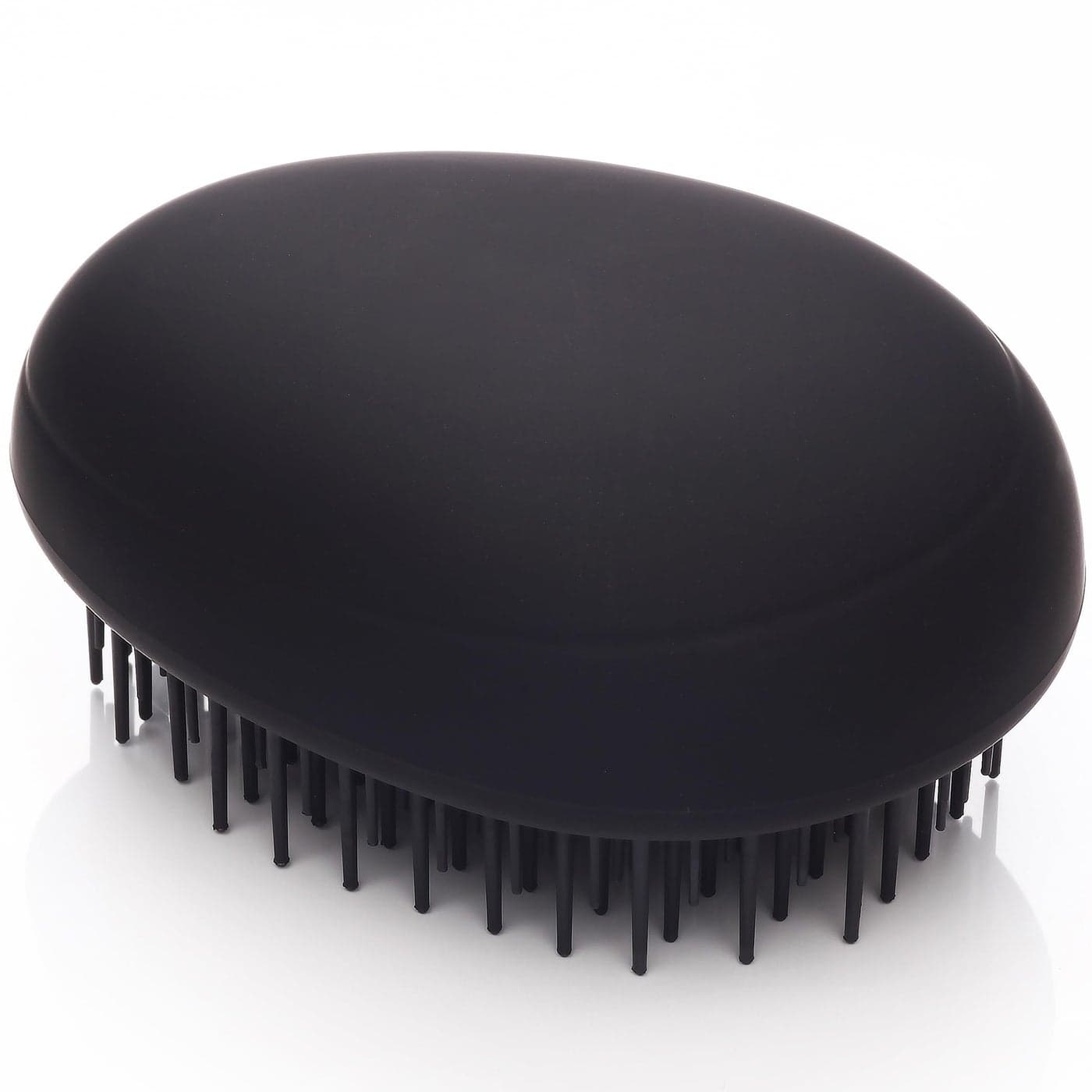 Kent PMB Black Pebble Scalp Massager Shampoo Brush Travel Size Detangling Brush Scalp Scrubber for Dandruff and Kids Hair Brush for Detangler Shower Hairbrush for Tangles