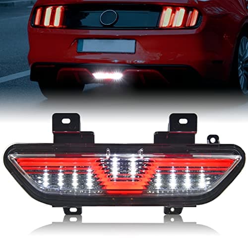 KEWISAUTO Backup Light for 2018-2021 Ford Mustang, LED Red Tube 3rd Brake Light Center Parking Lamp Rear Running Reverse Back Up Lamp for Ford Mustang 2018-2021 Accessories (1PCS)