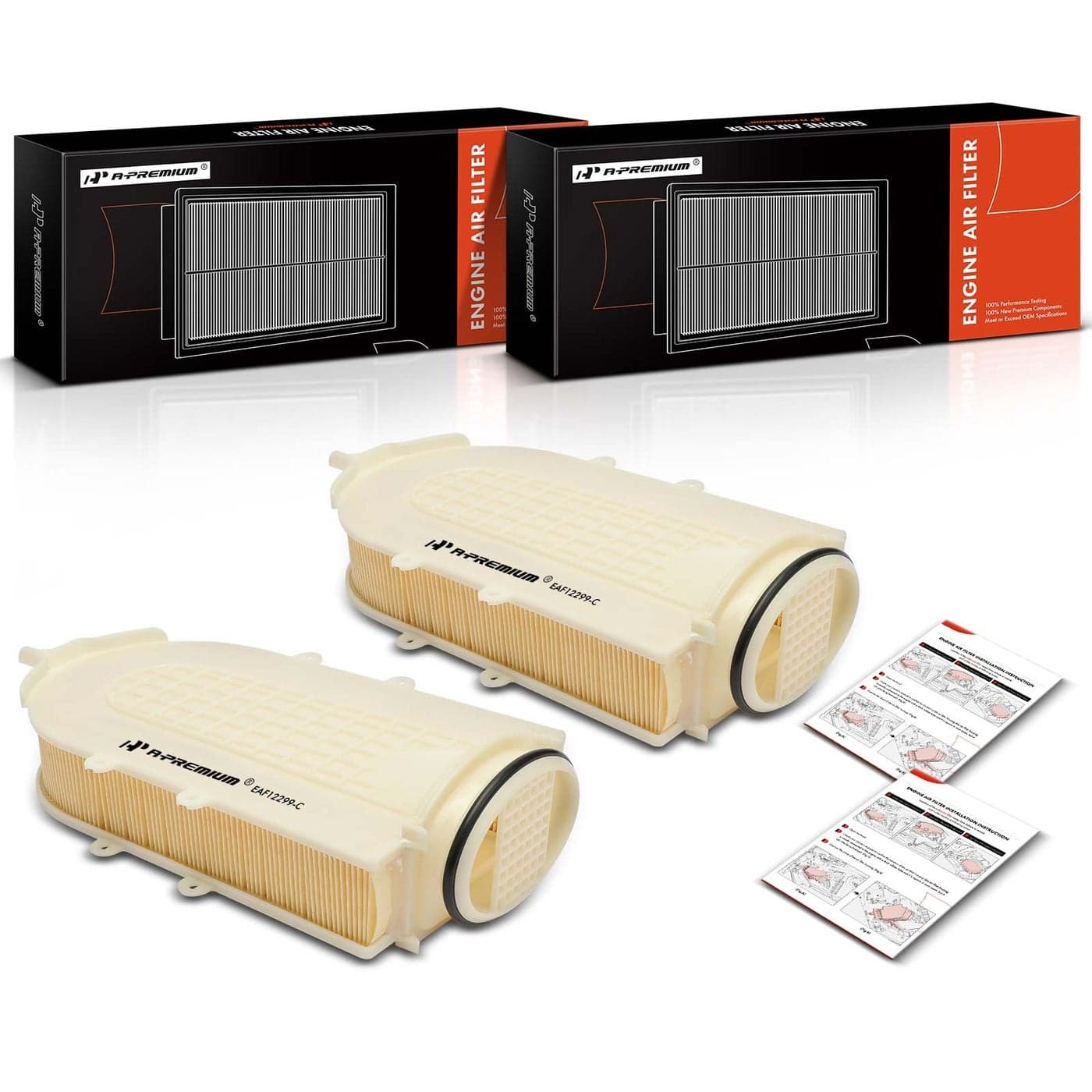 APremium 2PC Engine Air Filter Compatible with BMW X5 20152020 X6 20172020 44L Replace 13717638566