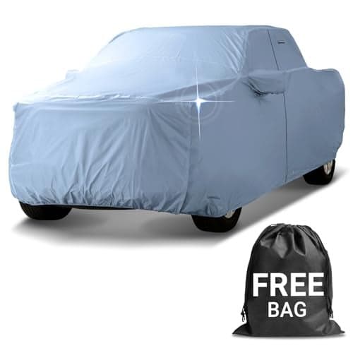 iCarCover 30Layer Premium Truck Car Cover Waterproof All Weather Rain Snow UV Sun Protection Full Car Covers F150 250 CK 3500 Silverado Ram Tundra Sierra Titan Size T70 See Size Chart