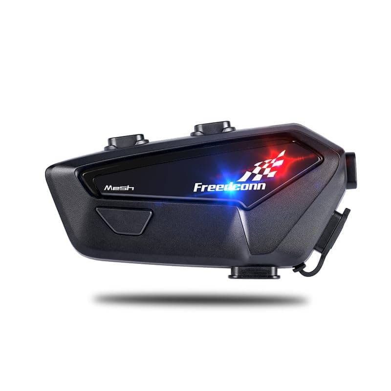 FreedConn FX PRO Motorcycle Bluetooth Headset AutoJoin Mesh Network Helmet Intercom Communication Systems with IP67 Waterproof CVC and AI Noise Cancellation Fit SnowmobileATV 1 Pack
