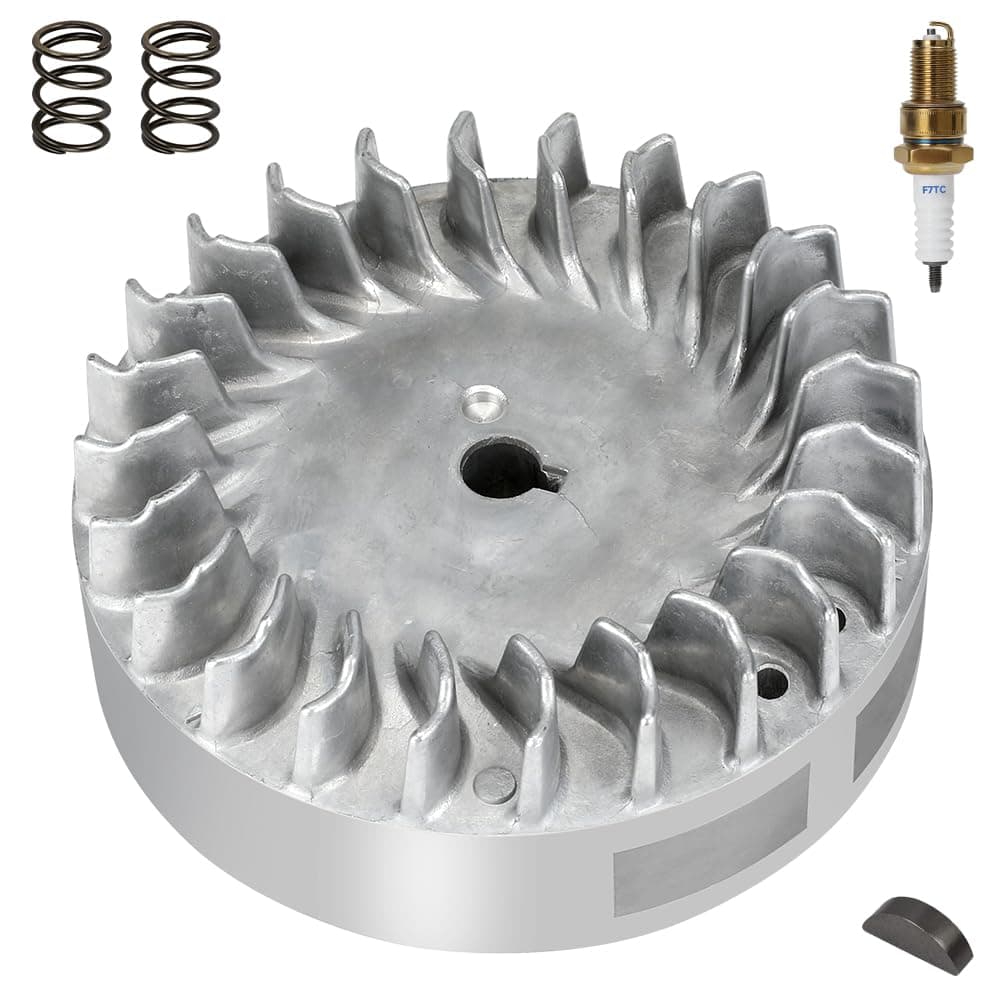FVRITO Aluminum Flywheel 10krpm for Predator 212 Non hemi Engine Ghost 212cc 224cc 69730 69736 65hp GX200 196cc BSP Tilly Coleman CT200U BT200X Mini Bike Performance Parts with Key Valve Springs
