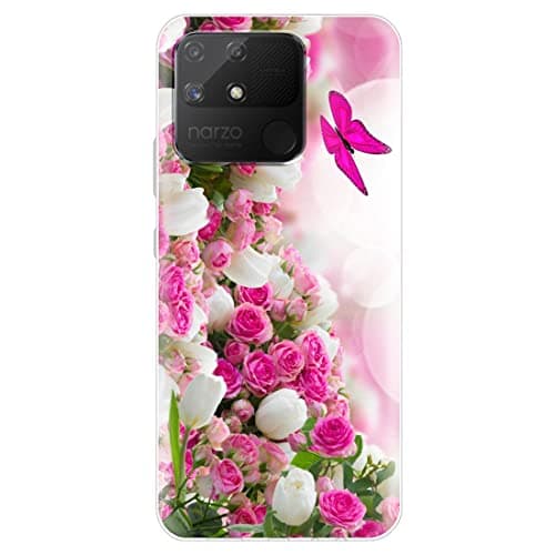 Fashionury Realme Narzo 50A Case Designer Flexible Soft Back Case Cover for Realme Narzo 50A-D030