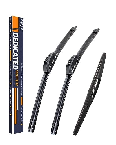 Replacement for Honda Element 20032009Nissan Cube 20092014 Silent Wipers FAPIUO Front and Rear Windshield Wipers 202012 Full Blade Set 3 Pack