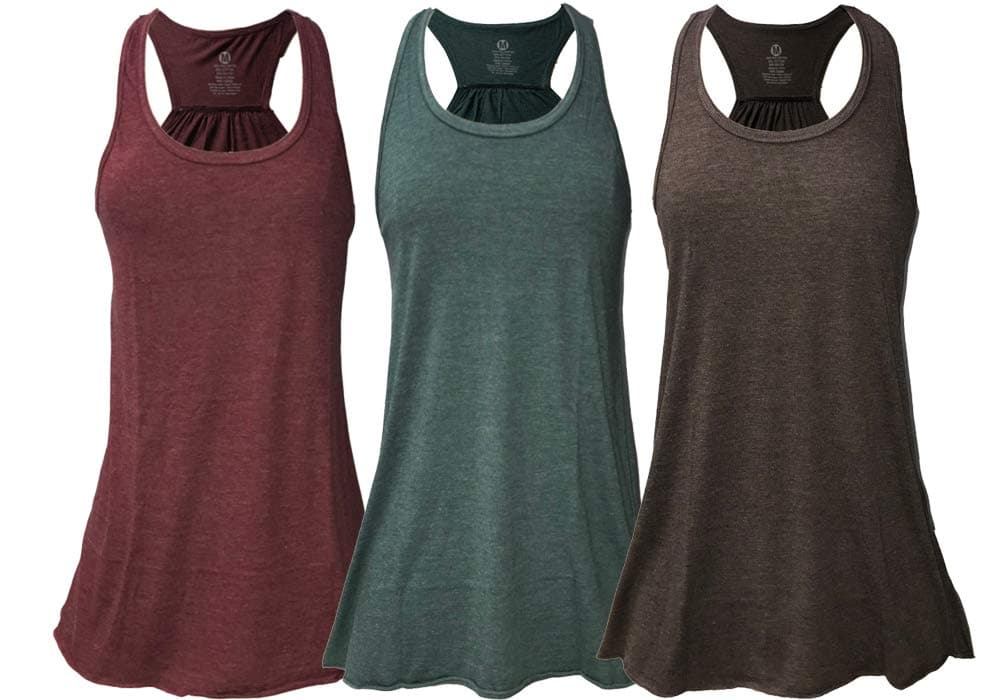 Epic MMA Gear Flowy Racerback Tank Top Regular and Plus Sizes Pack of 3 3XL WineBrcknMlrd